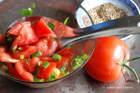 Tomato Salad with Ingredients